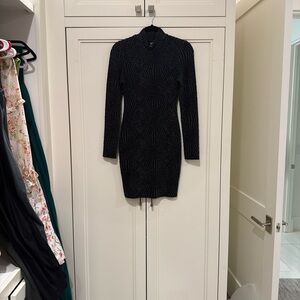 Black mini Long Sleeve Dress